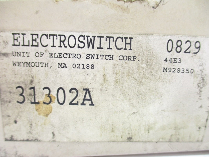 ELECTROSWITCH 31302A SER. 31 600VAC 3A NSMP