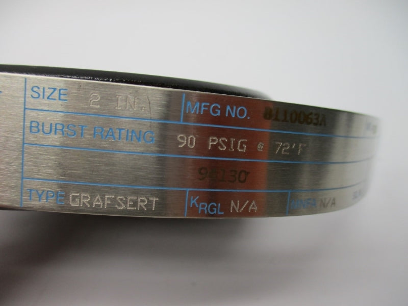 CONTINENTAL DISC 8110063A 90PSI 72'F 2" NSNP
