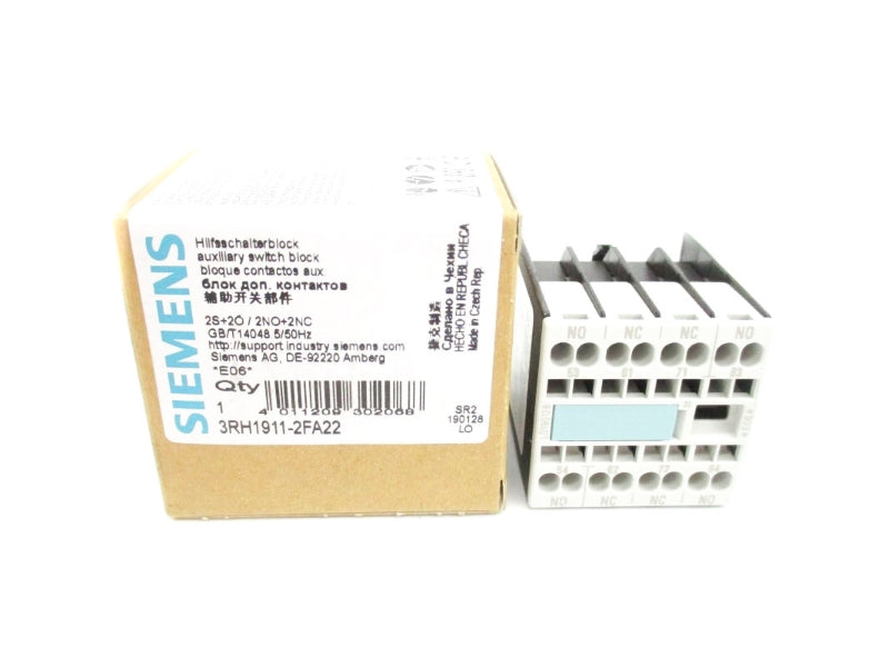 SIEMENS 3RH1911-2FA22 690V 10A NSMP
