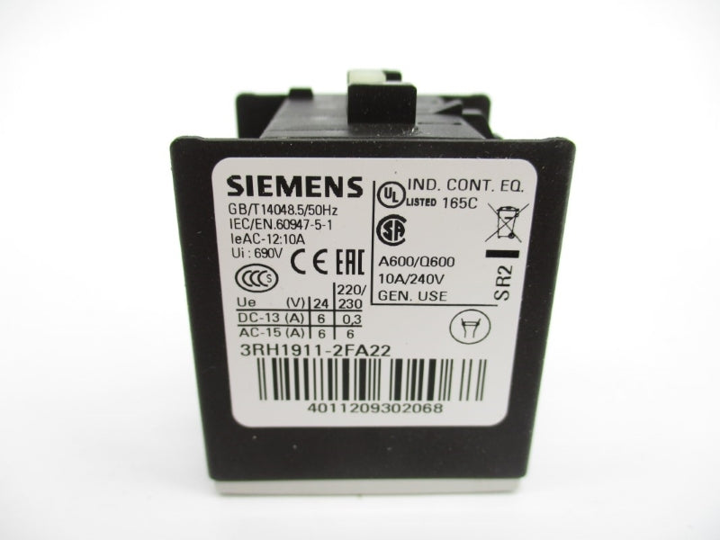 SIEMENS 3RH1911-2FA22 690V 10A NSMP