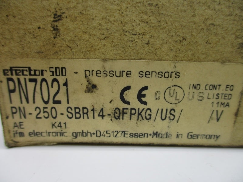 IFM EFECTOR PN-250-SBR14-QFPKG/US//V PN7021 18-30VDC NSMP