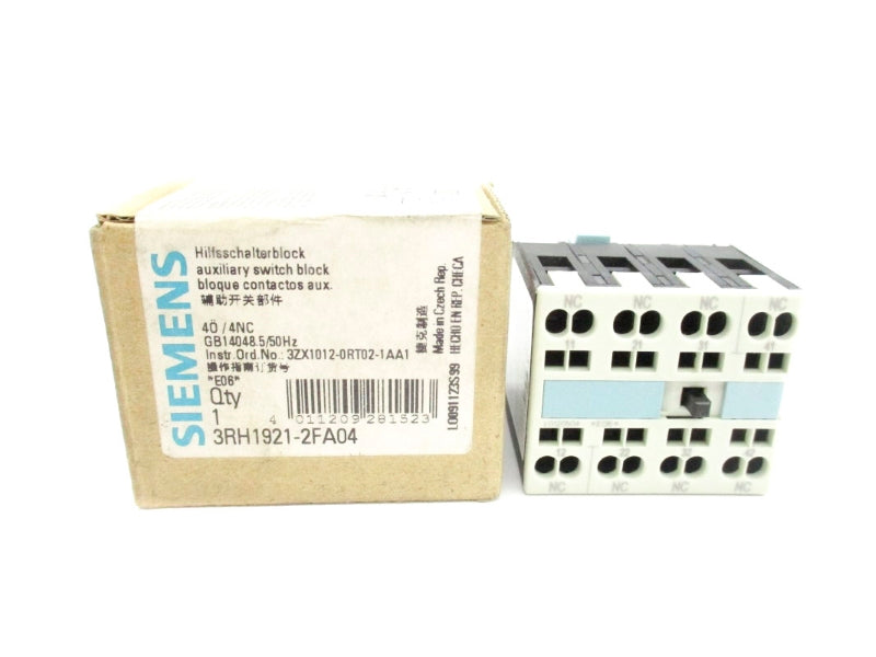 SIEMENS 3RH1921-2FA04 690V 10A NSMP