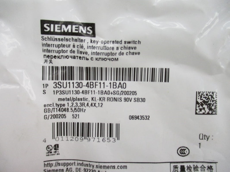 SIEMENS 3SU1130-4BF11-1BA0 NSMP