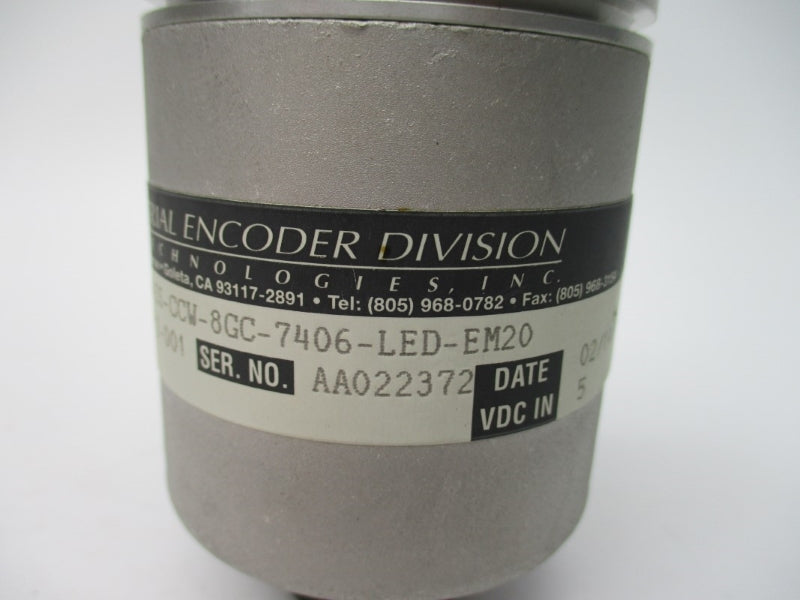BEI H25E-F1-SS-CCW-8GC-7406-LED-EM20 924-01012-001 5VDC NSNP