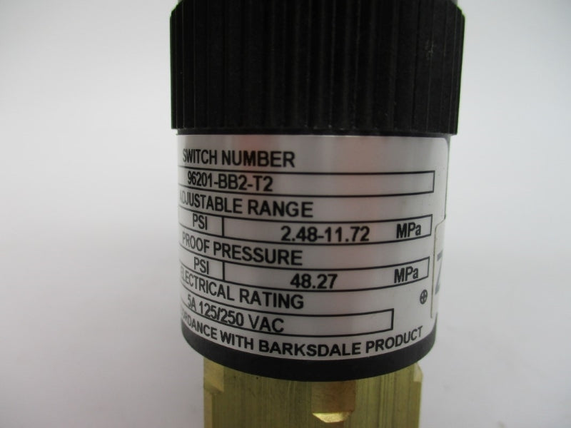 BARKSDALE 96201-BB2-T2 125/250VAC 5A 7000PSI NSNP