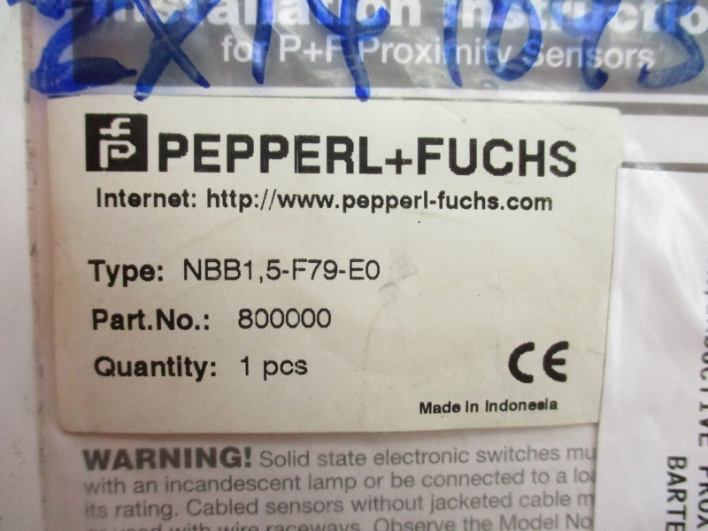 PEPPERL+FUCHS NBB1,5-F79-E0 800000 NSMP