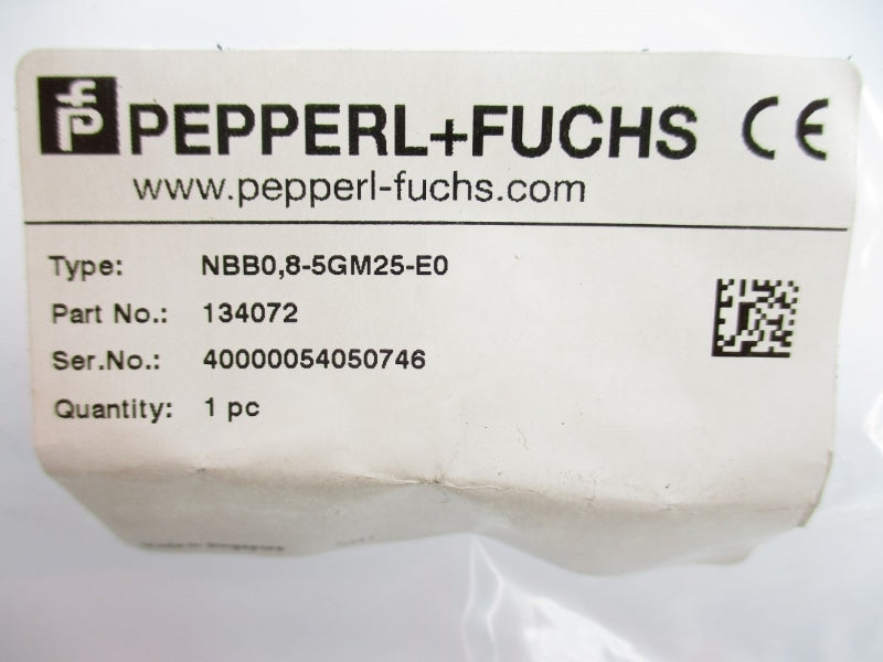PEPPERL+FUCHS NBB0,8-5GM25-E0 134072 10-30VDC NSMP
