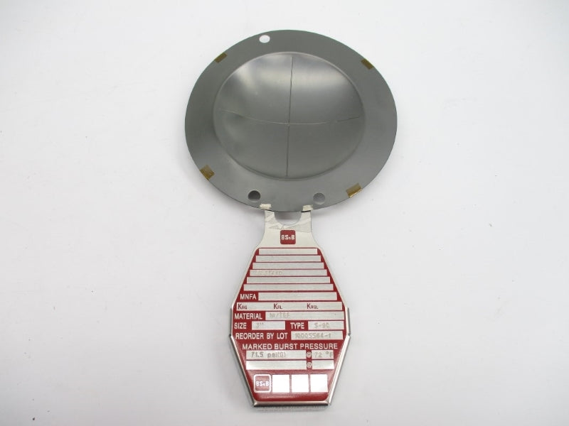 BS&B SAFTEY SYSTEMS 10005564-1 71.5PSI 72'F 3" NSMP