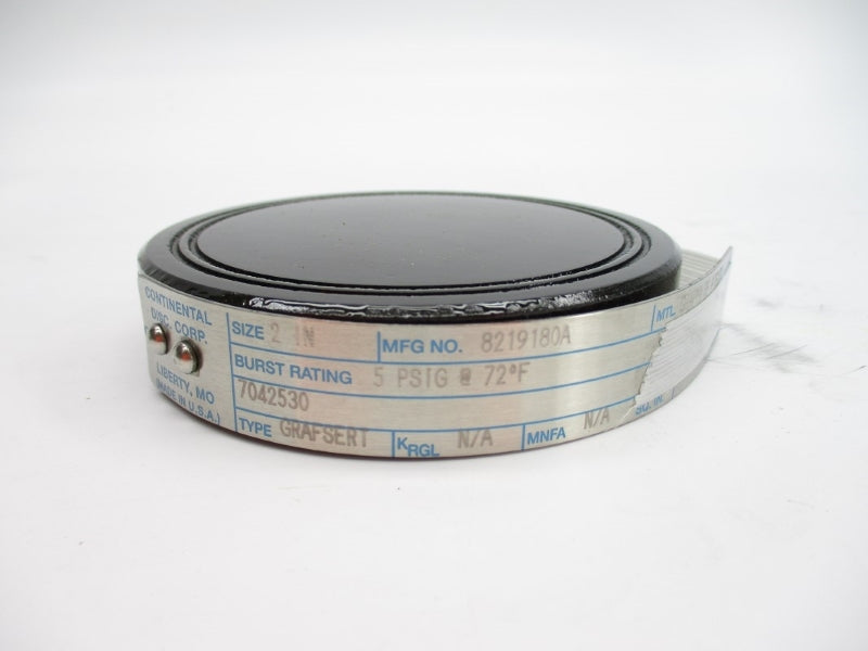 CONTINENTAL DISC 8219180A 5PSI 72'F 2" NSMP