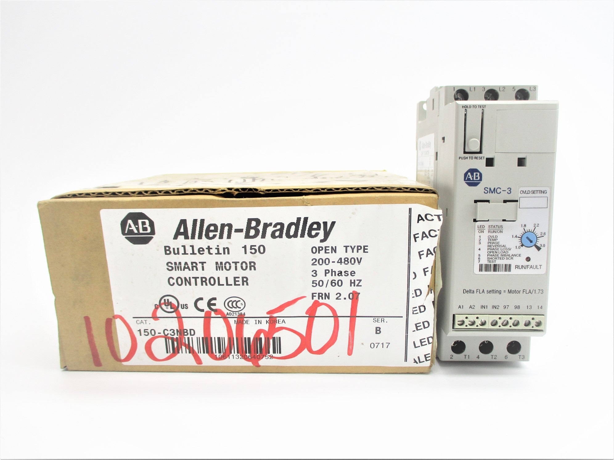 ALLEN BRADLEY 150-C3NBD SER. B F/W 2.07 (BR/WH) NSMP