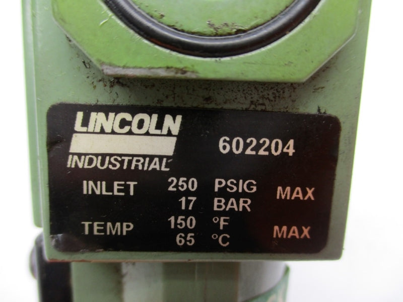 LINCOLN 602204 250PSI 150'F UNMP