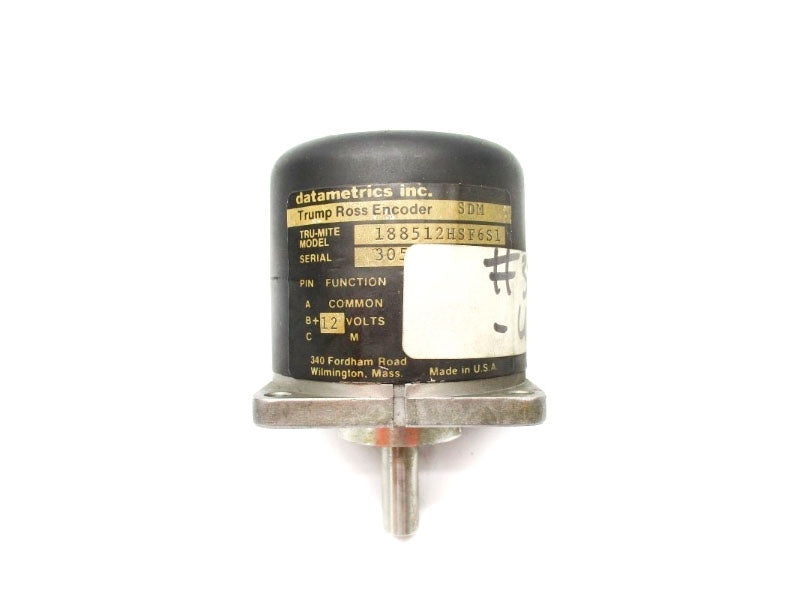 DATAMETRICS 188512HSF6S1 12V UNMP