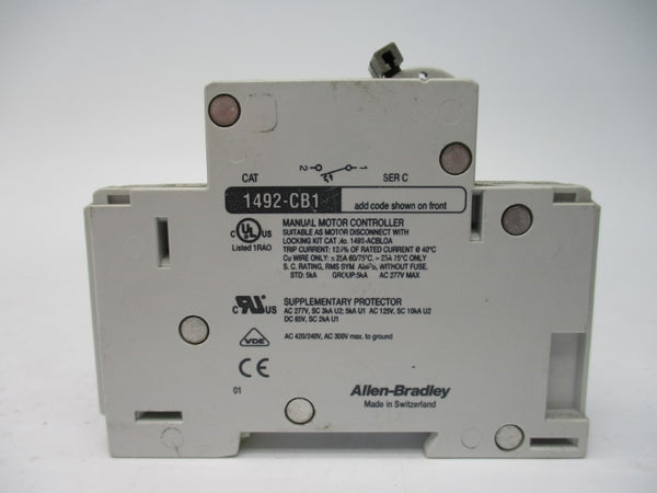ALLEN BRADLEY 1492-CB1G060 SER. C 277VAC 6A UNMP