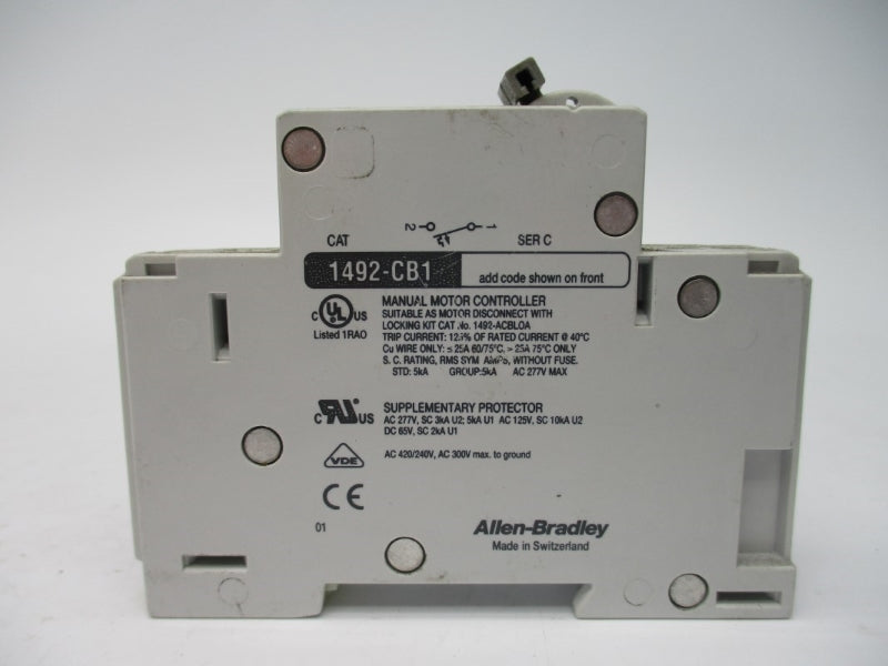 ALLEN BRADLEY 1492-CB1G060 SER. C 277VAC 6A UNMP