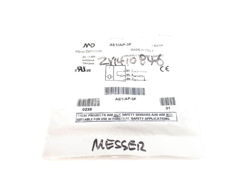 MICRO DETECTORS AE1/AP-3F 10-30VDC NSMP
