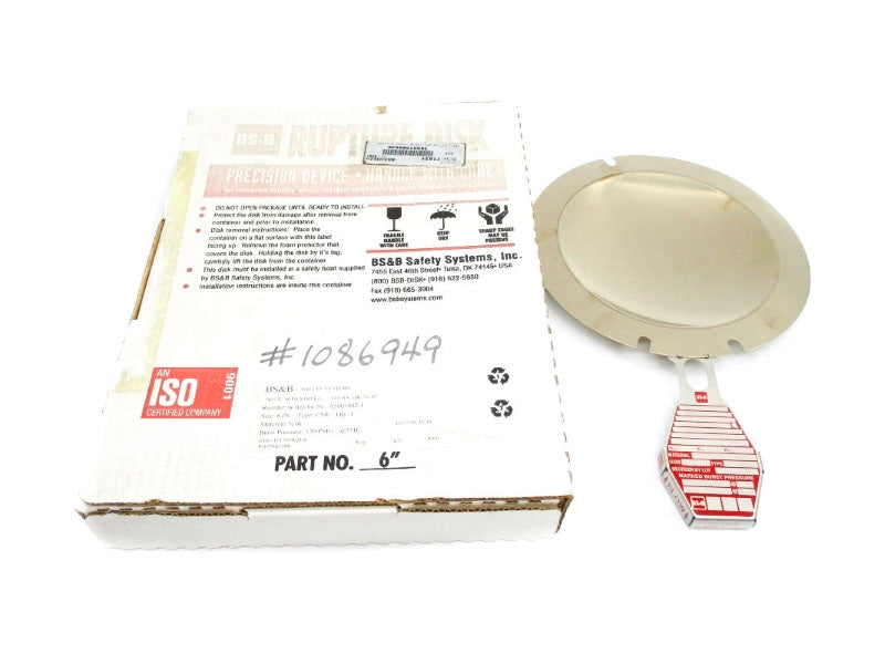 BS&B SAFTEY SYSTEMS A5005802-1 120PSI 371'C 6" NSMP
