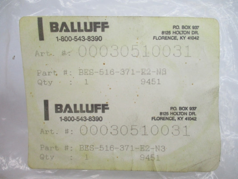 BALLUFF BES-516-371-E2-N8 00030510031 7.7-9VDC NSMP