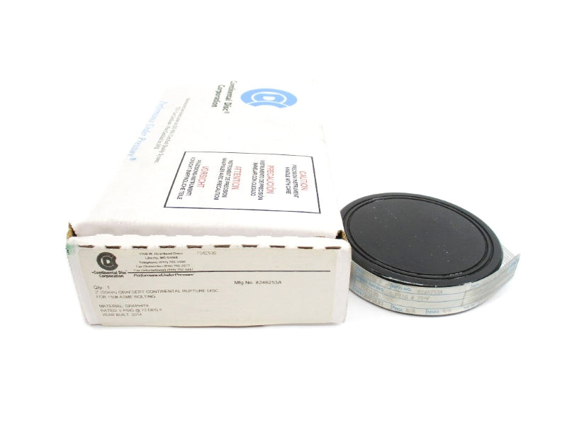 CONTINENTAL DISC 8246253A 5PSI 72'F 2" NSMP