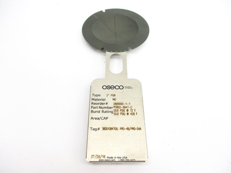 OSECO PSR02-6947-C 56.90PSI 72.00'F 2" NSMP