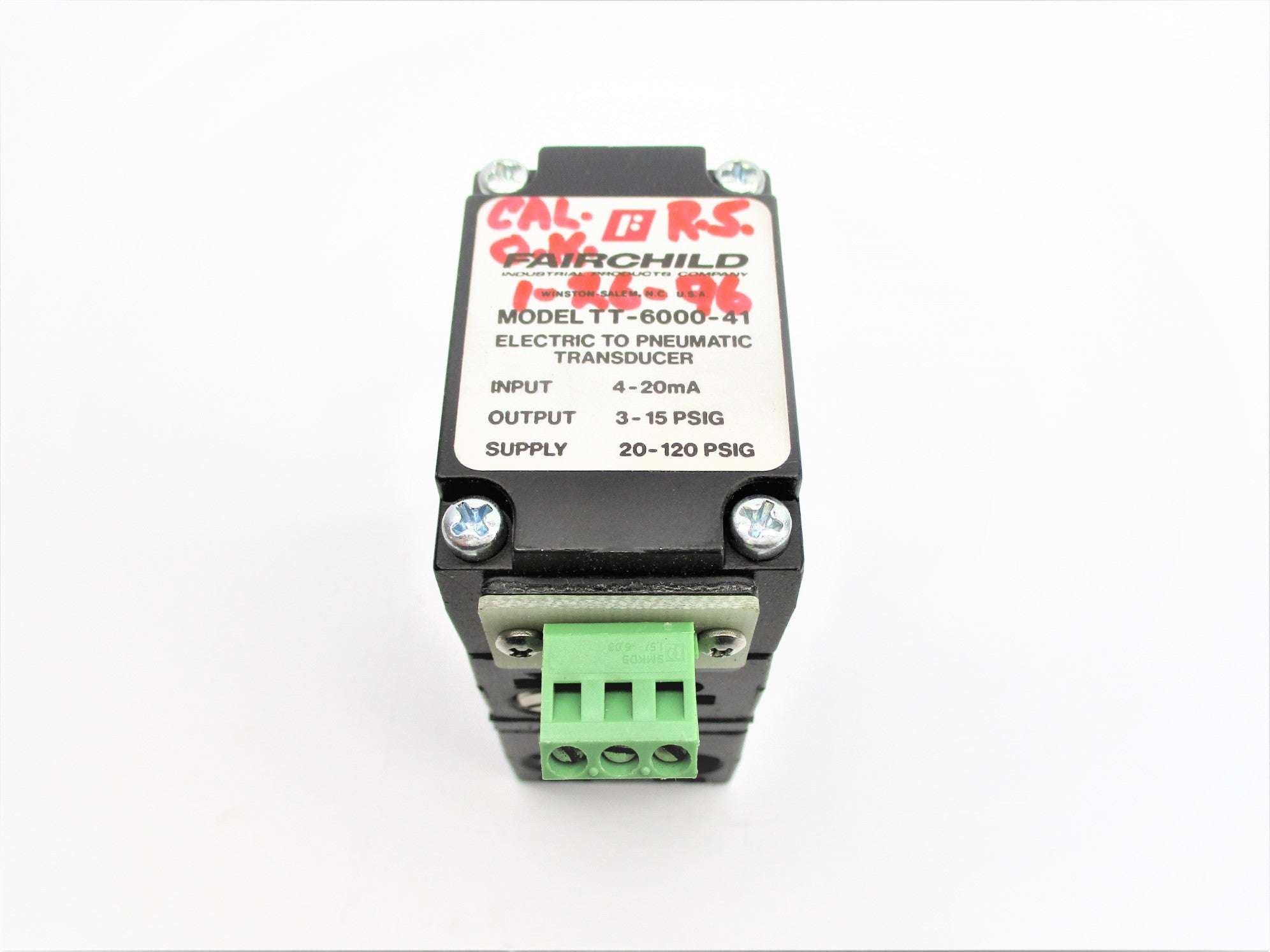 FAIRCHILD TT-6000-41 3-15PSIG UNMP