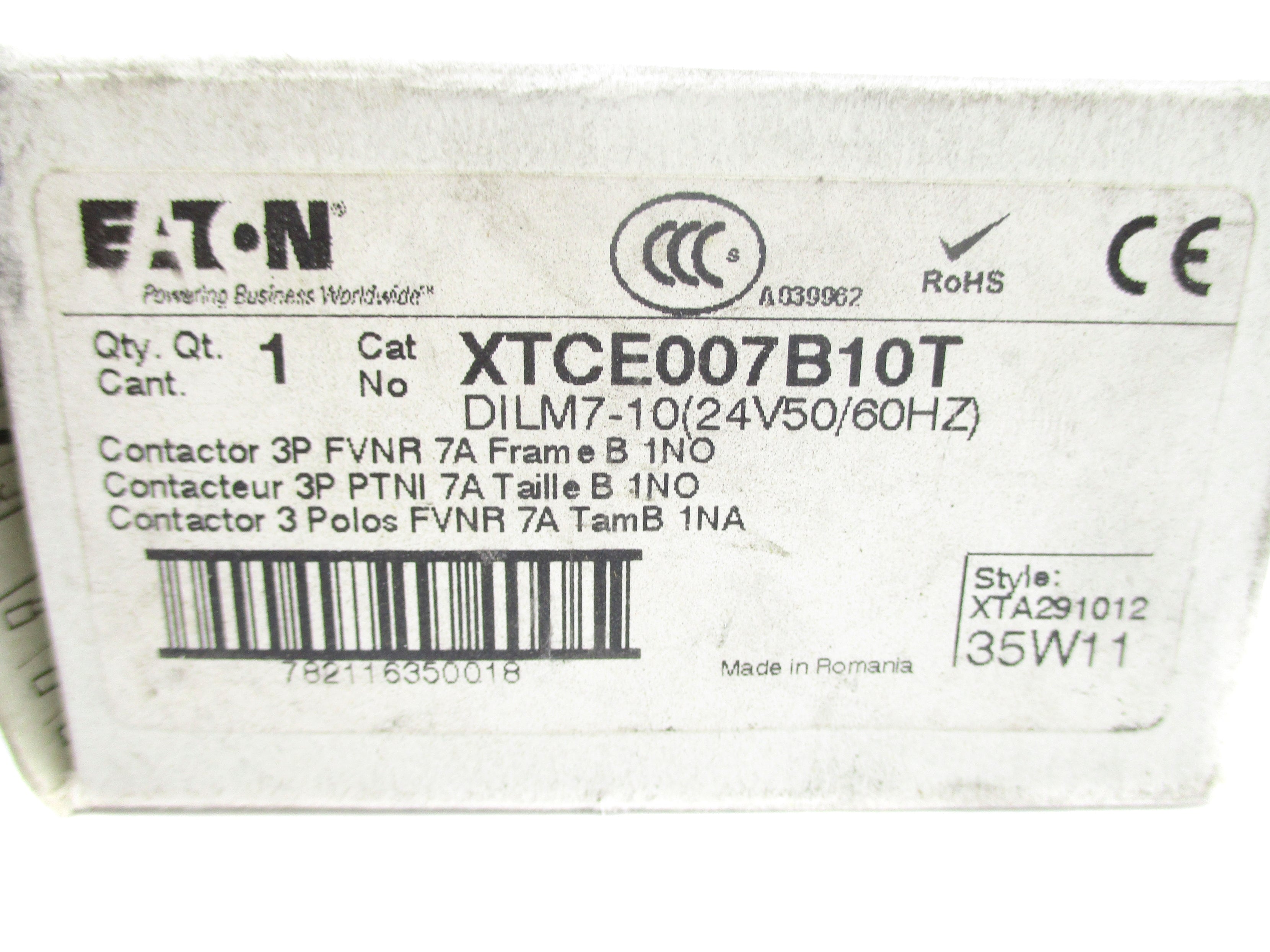 EATON DILM7-10 XTCE007B10T 24V NSMP