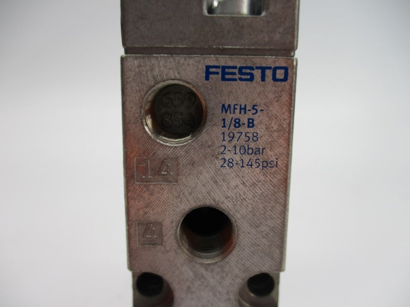 FESTO MFH-5-1/8-B 19758 28-145PSI NSNP