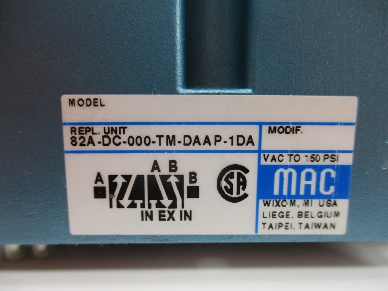 MAC 82A-DC-000-TM-DAAP-1DA 110/120V 150PSI NSNP