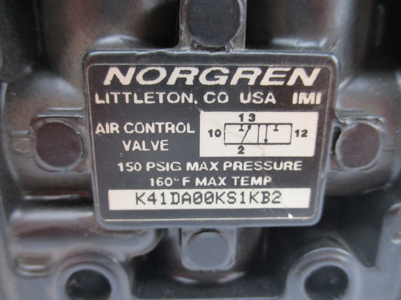 NORGREN K41DA00KS1KB2 150PSI 160'F NSNP