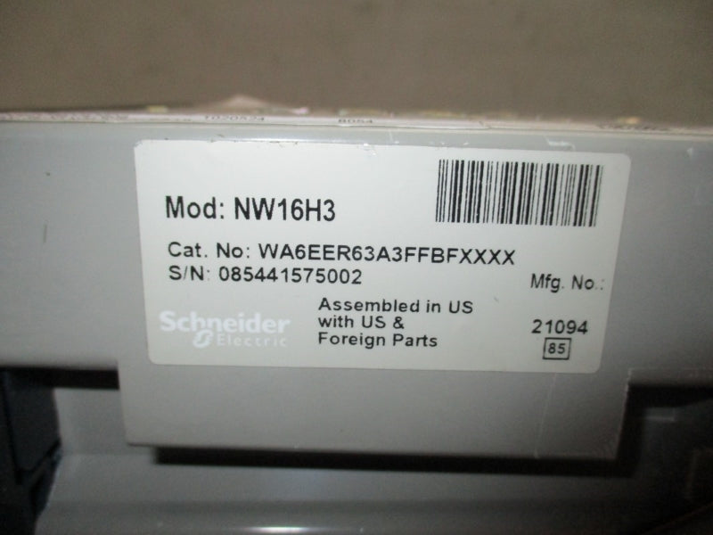 SCHNEIDER ELECTRIC NW16H3 WA6EER63A3FFBFXXXX 635V 1600A NSNP