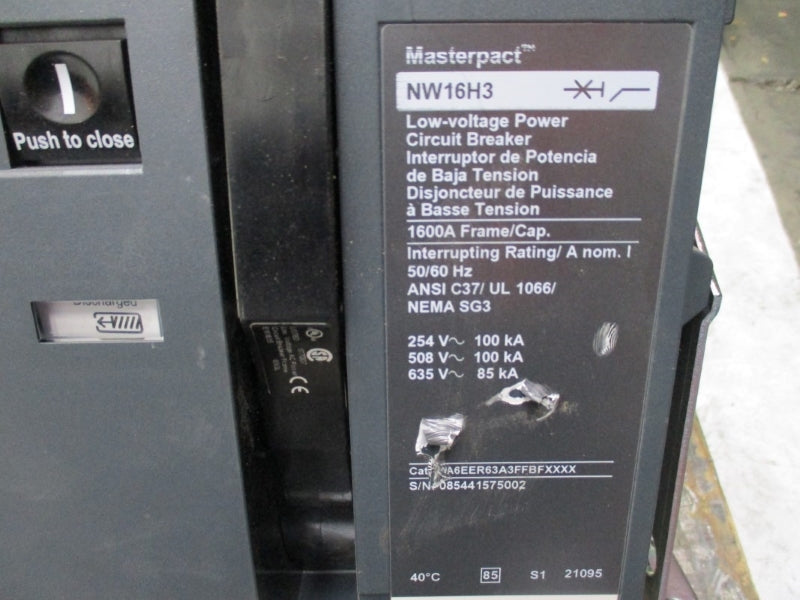SCHNEIDER ELECTRIC NW16H3 WA6EER63A3FFBFXXXX 635V 1600A NSNP