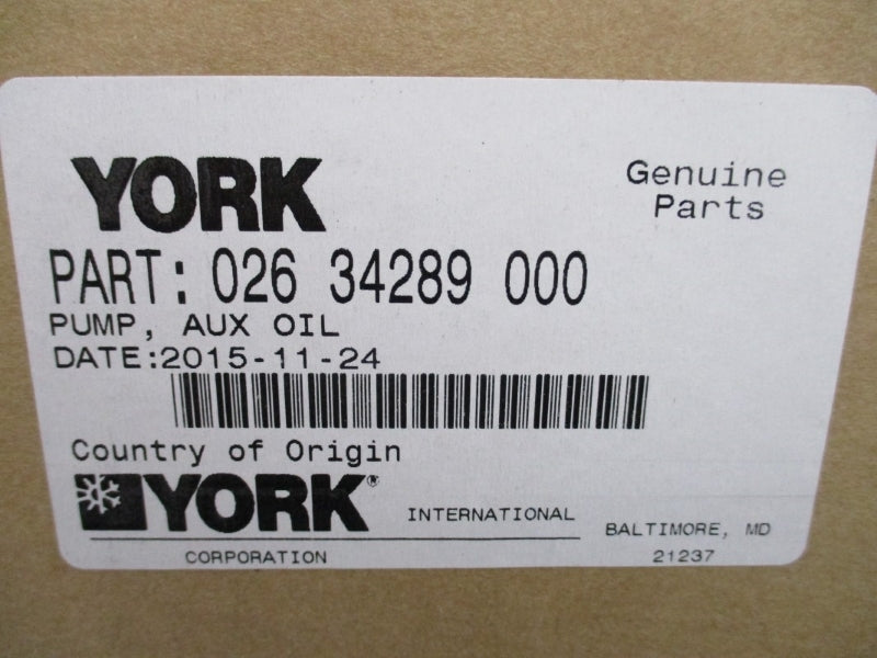 JOHNSON CONTROLS YORK 026-34289-000 NSFS