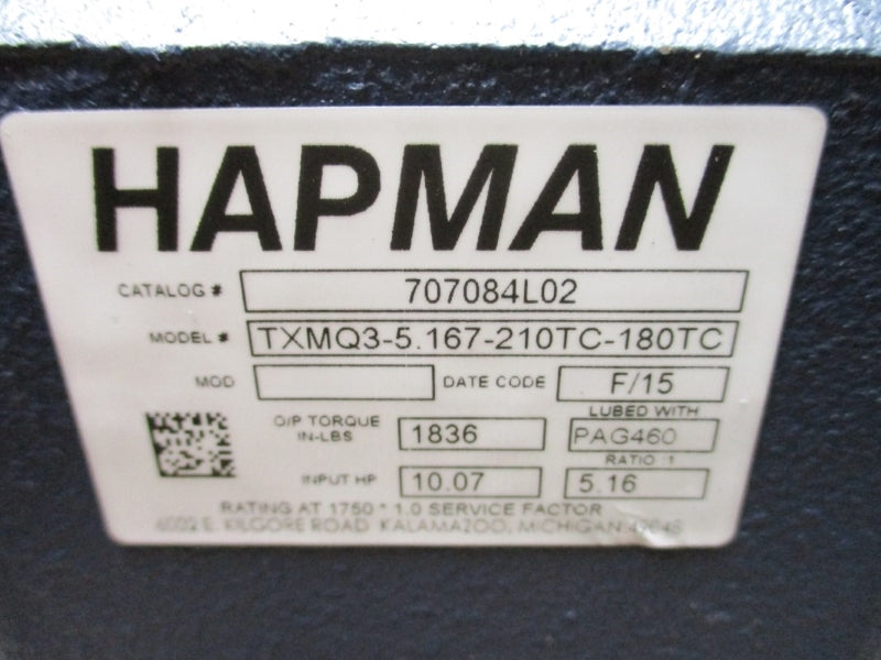 HAPMAN 707084L02 TXMQ3-5.167-210TC-180TC NSMP