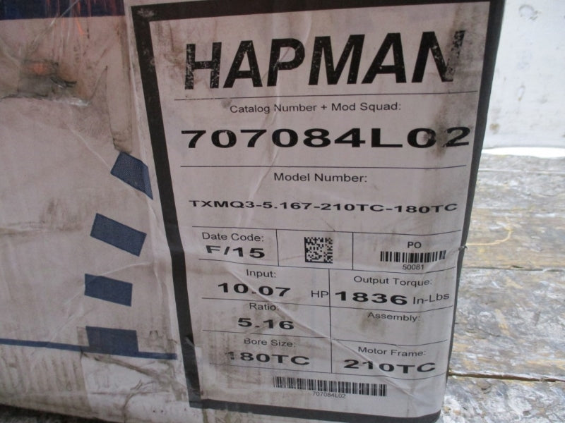 HAPMAN 707084L02 TXMQ3-5.167-210TC-180TC NSMP