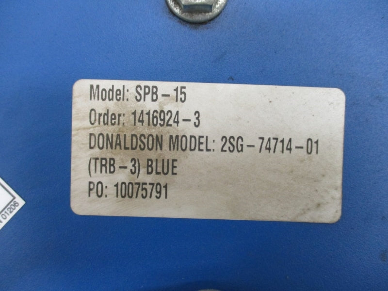 DONALDSON 2SG-74714-01 SPB-15 W/ WEG 00336ES3E56CFL-S 208-230/460V 8.32-7.52/3.76A NSNP