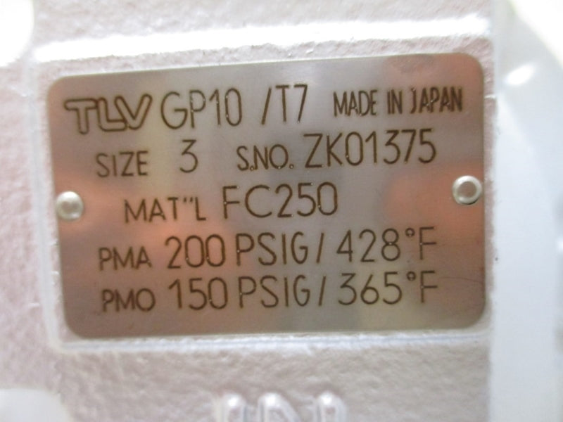 TLV GP10/T7 200PSIG 428'F NSMP