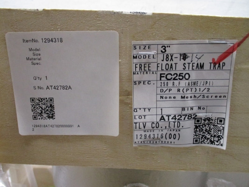 TLV J8X-14 250PSIG 428'F 3" NSMP