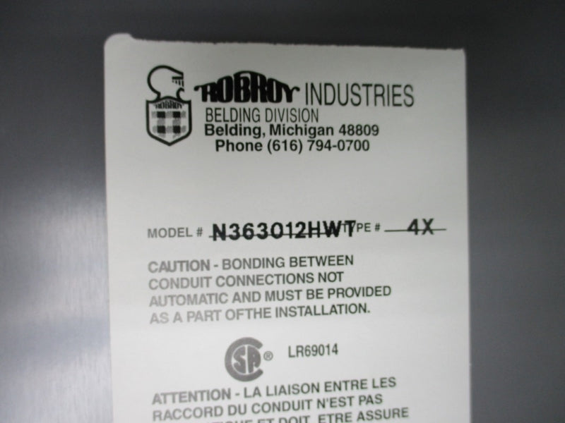 ROBROY INDUSTRIES N363012HWT NSMP