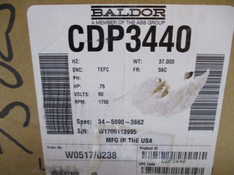 BALDOR RELIANCE CDP3440 90V 7.6A NSMP