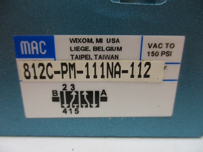 MAC 812C-PM-111NA-112 110/120V 25-150PSI NSNP
