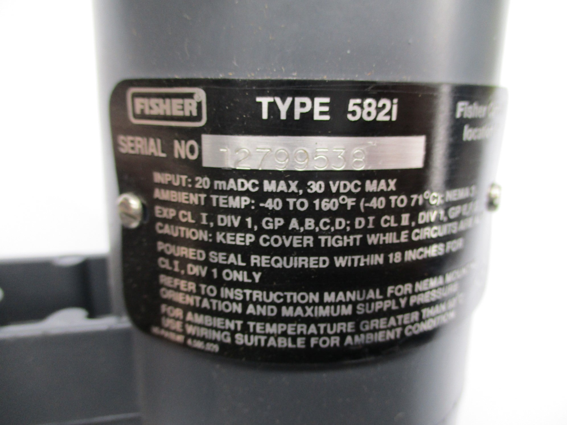 FISHER 582I 30VDC (AS PICTURED) NSNP
