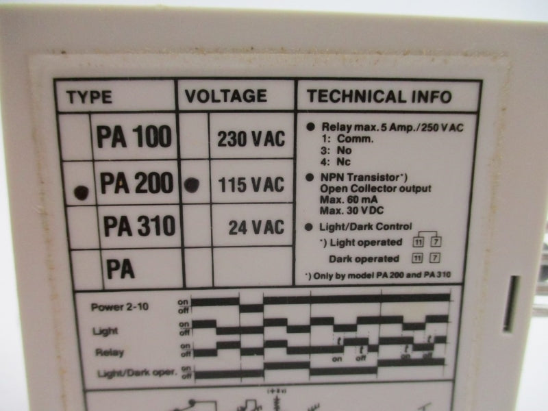 TELCO PA200 115VAC 5A NSNP