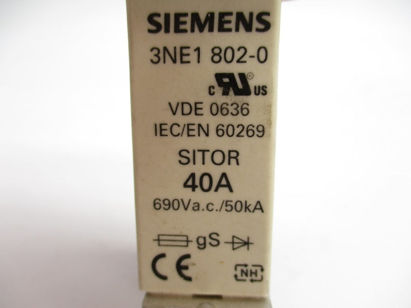 SIEMENS 3NE1802-0 690VAC 40A NSNP