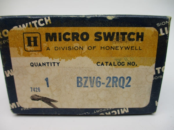MICRO SWITCH BZV6-2RQ2 600VAC 2A NSMP
