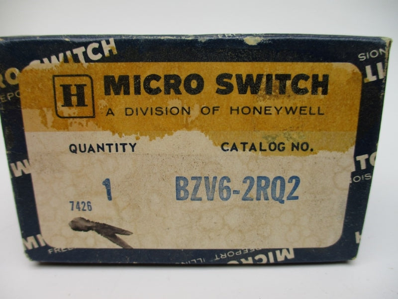 MICRO SWITCH BZV6-2RQ2 600VAC 2A NSMP
