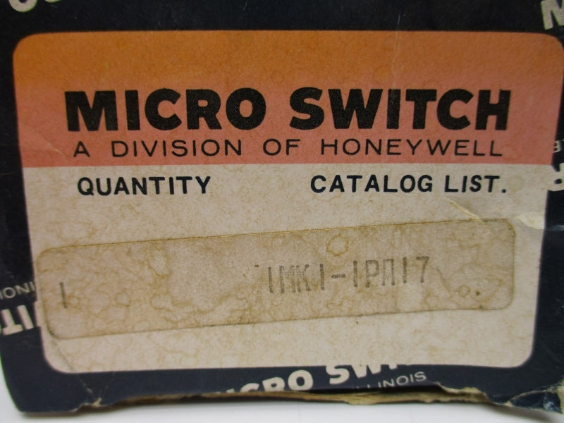MICRO SWITCH 1MK1-1PA17 NSMP
