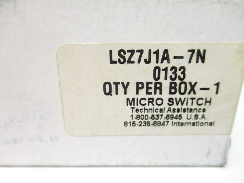 MICRO SWITCH LSZ7J1A-7N 600VAC 10A NSMP