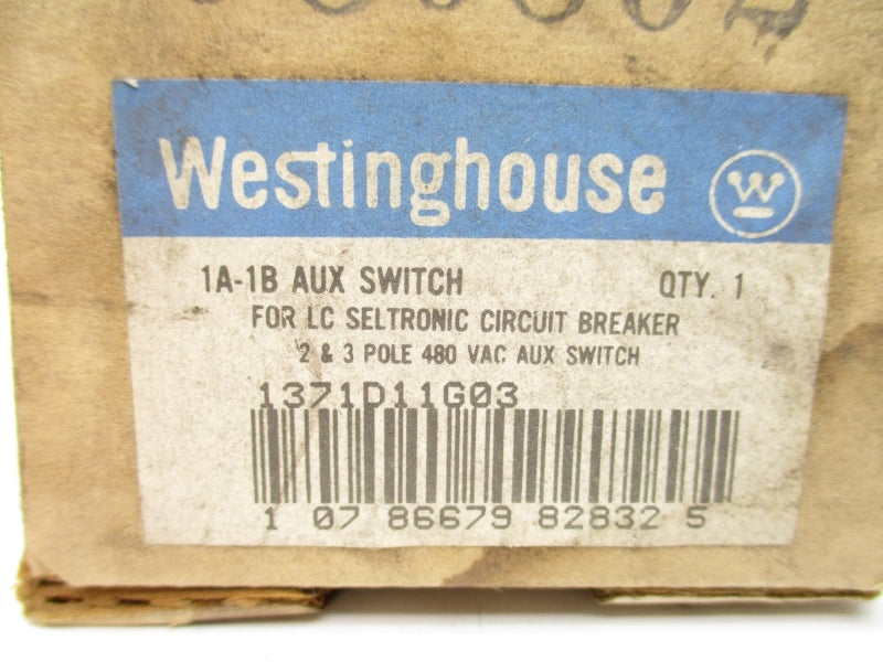 WESTINGHOUSE 1371D11G03 480VAC NSMP