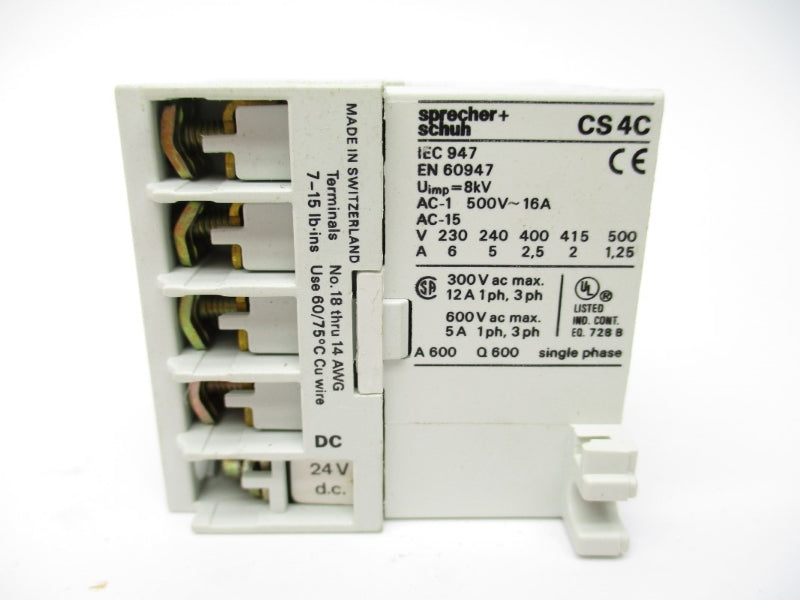 SPRECHER+SCHUH CS4C-40E-24VDC 24V 16A NSMP