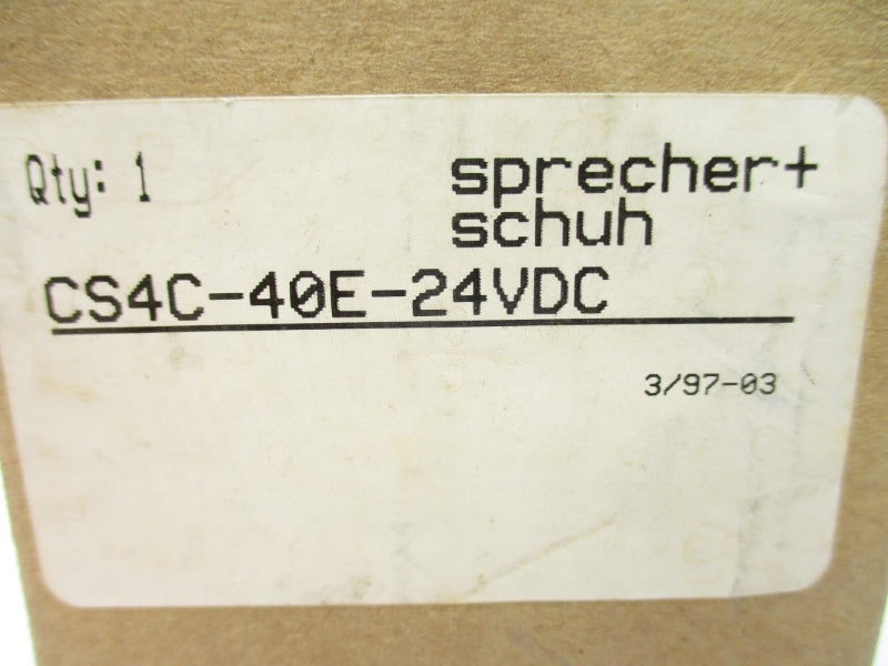 SPRECHER+SCHUH CS4C-40E-24VDC 24V 16A NSMP