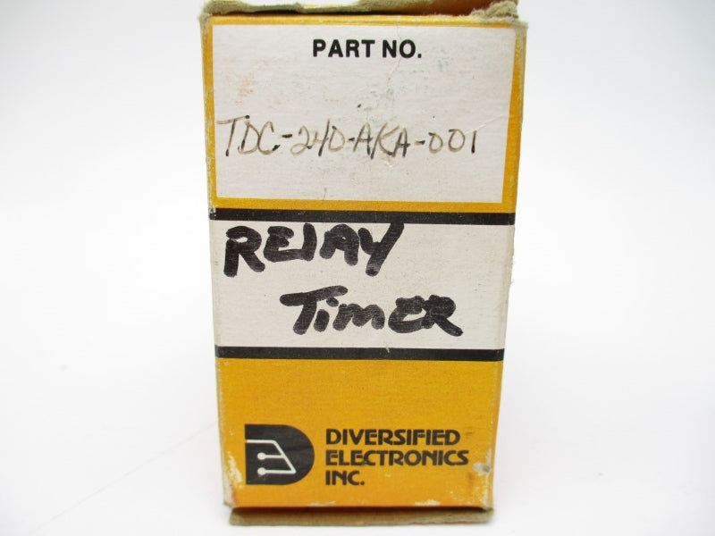 DIVERSIFIED ELECTRONICS TDC-240-AKA-001 240VAC 10A NSMP
